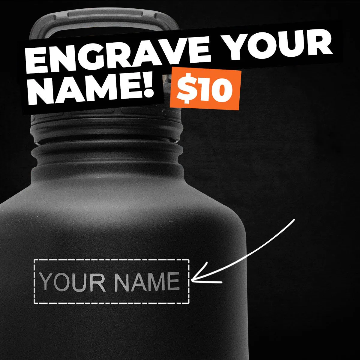 1950ML Insulated Bottle - BLACK