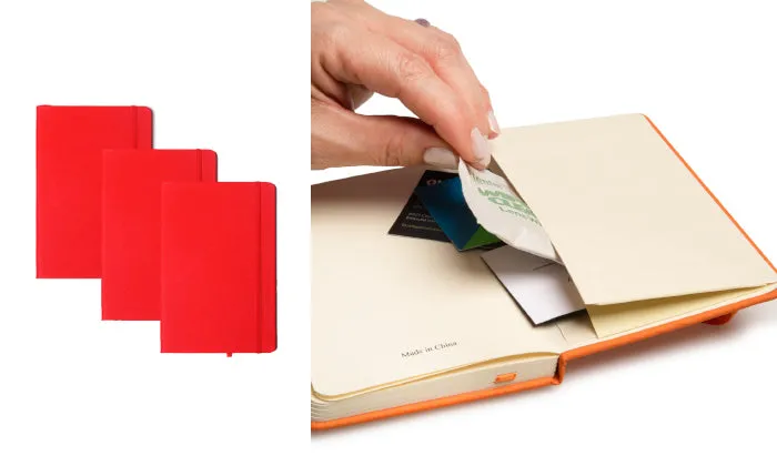 3 Piece Leatherette A6 Journal