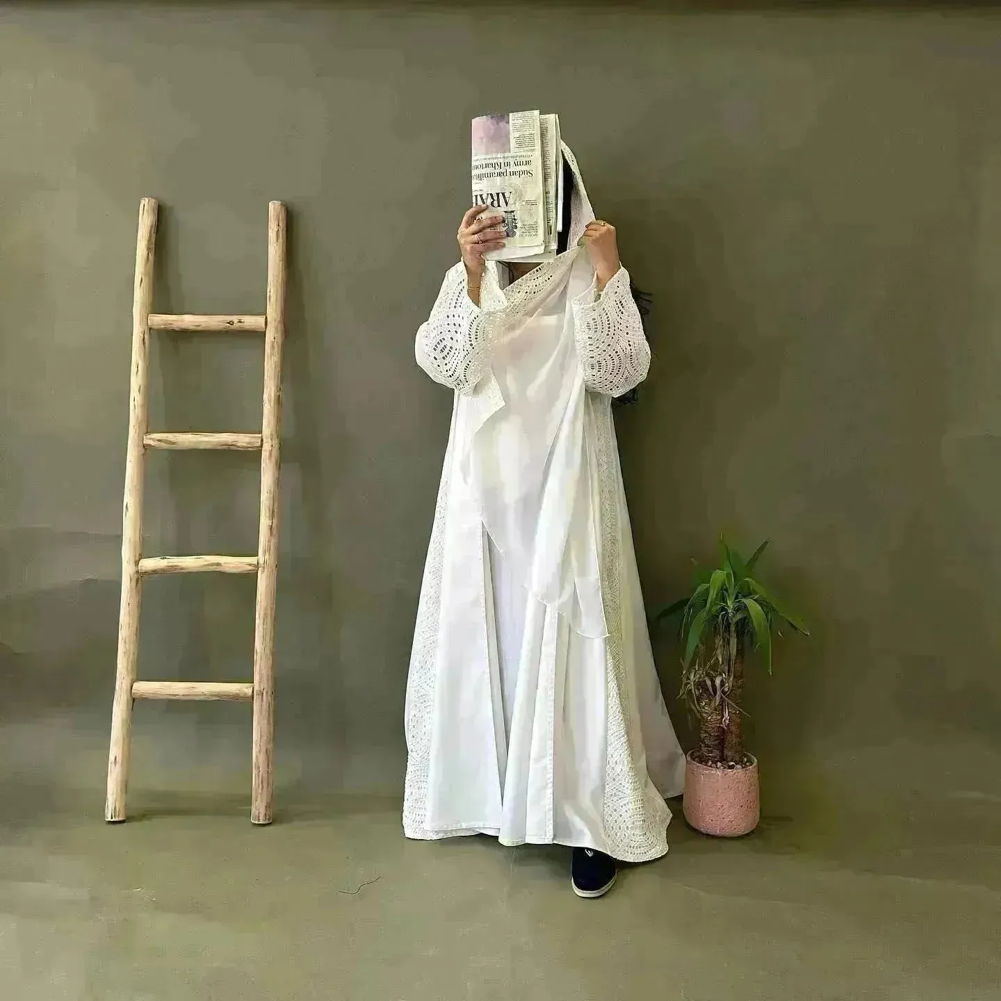 Beautiful Cardigan Robe Abaya Dress for Arab Dubai Turkey Middle East Women.