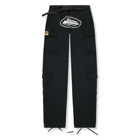 Corteiz Guerillaz Black White Cargo Pants