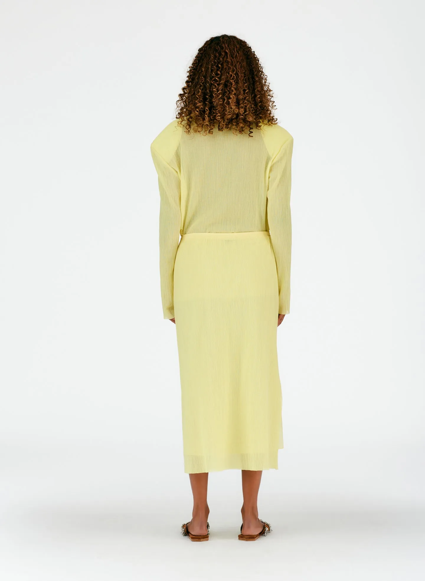 Crepe Gauze Pull On Skirt