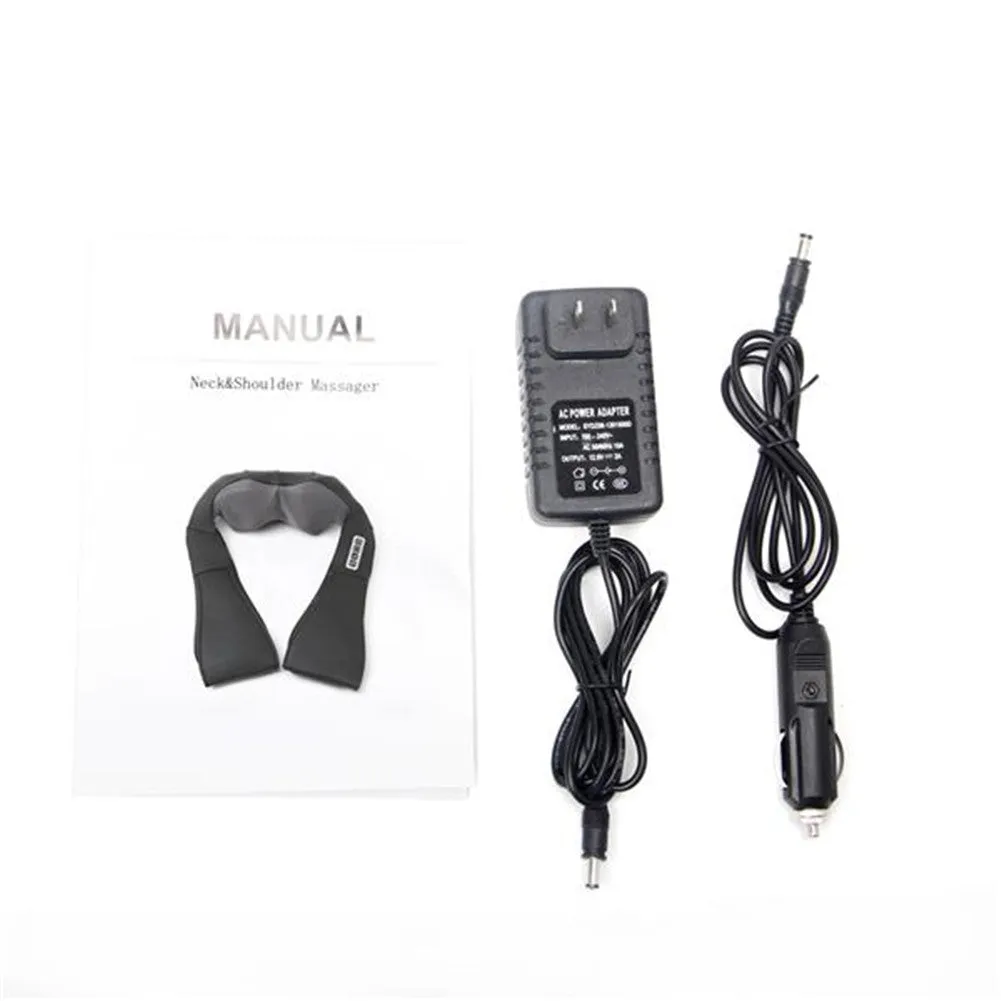 DSSTYLES Shoulder Massager Neck Electric Cervical Spine Massager Black