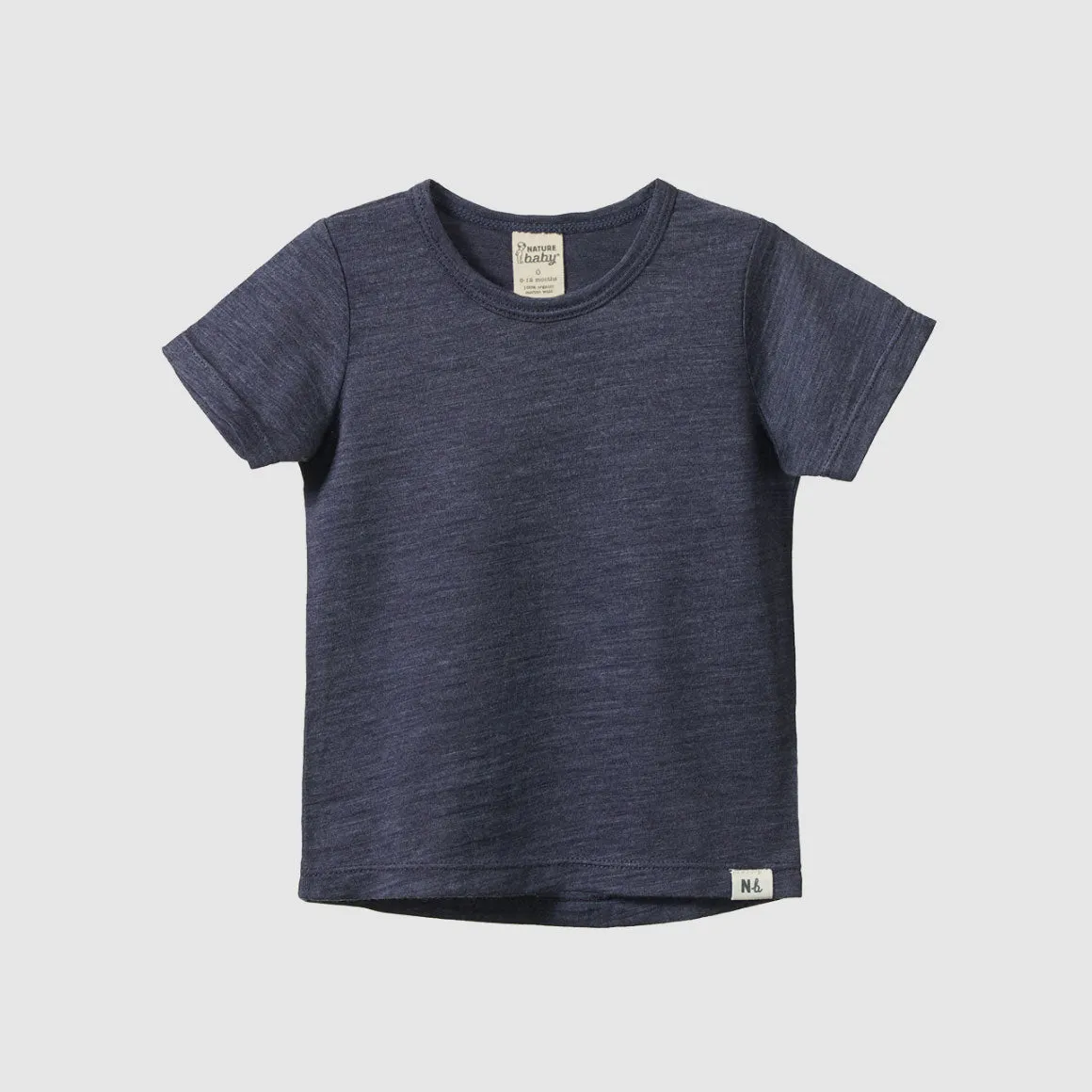 Essential Short Sleeve River Tee - 100% Organic Merino (1-6y)