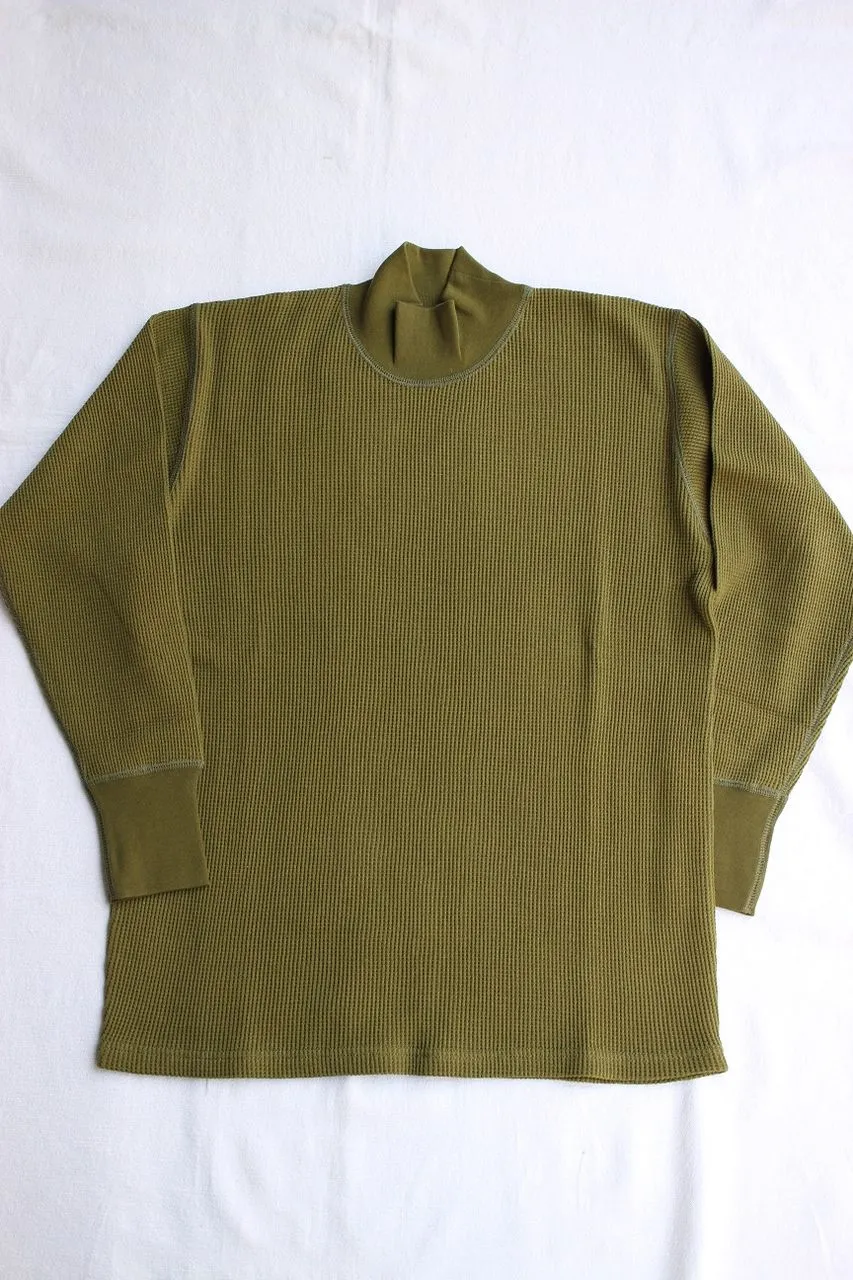 FREEWHEELERS / HIGH NECK THERMAL LONG SLEEVE SHIRT (#1835007,OLIVE) / 2019 model
