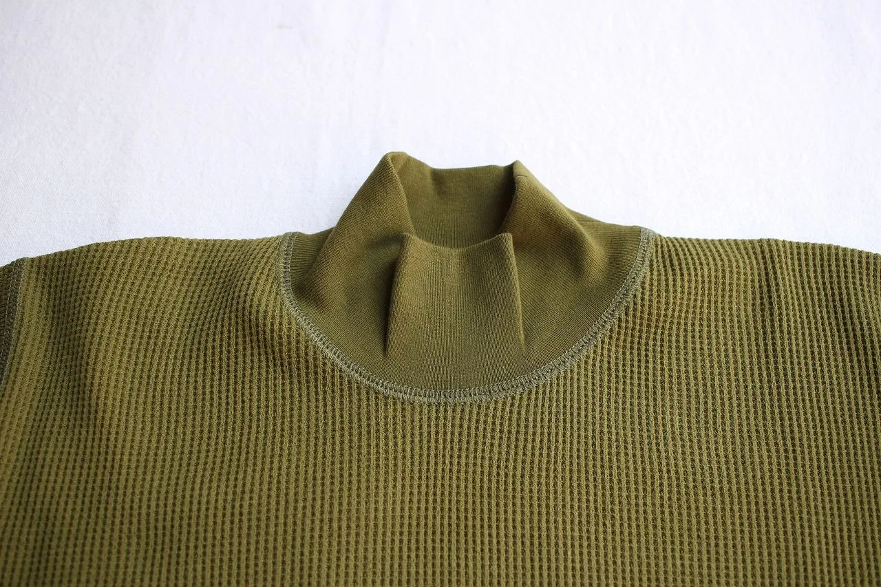 FREEWHEELERS / HIGH NECK THERMAL LONG SLEEVE SHIRT (#1835007,OLIVE) / 2019 model