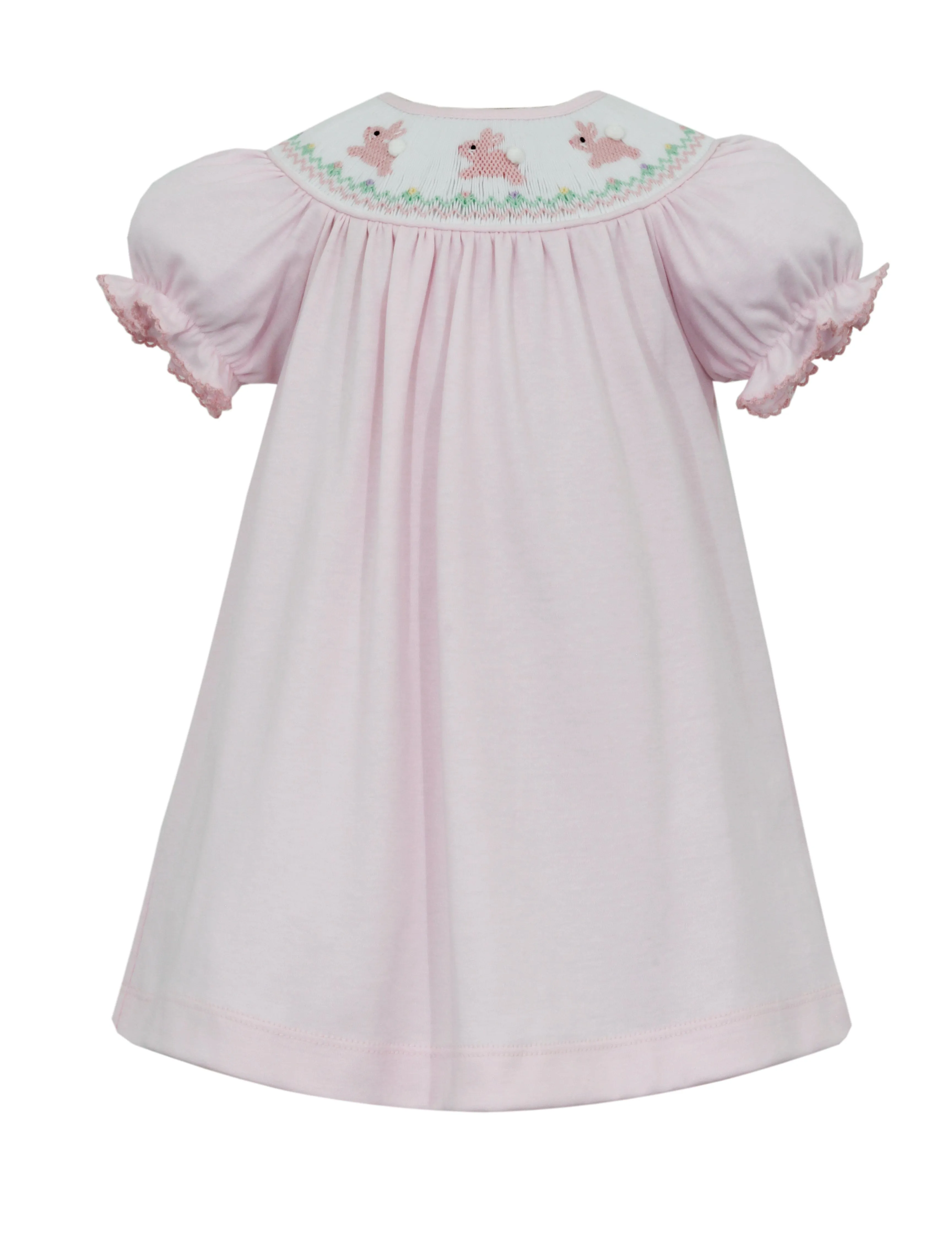 Hop Hop Bunnies Knit Bishop Dress