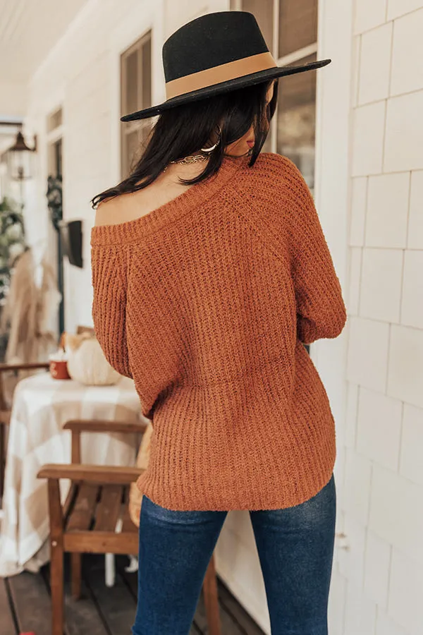 Insta Obsessed Knit Sweater In Camel