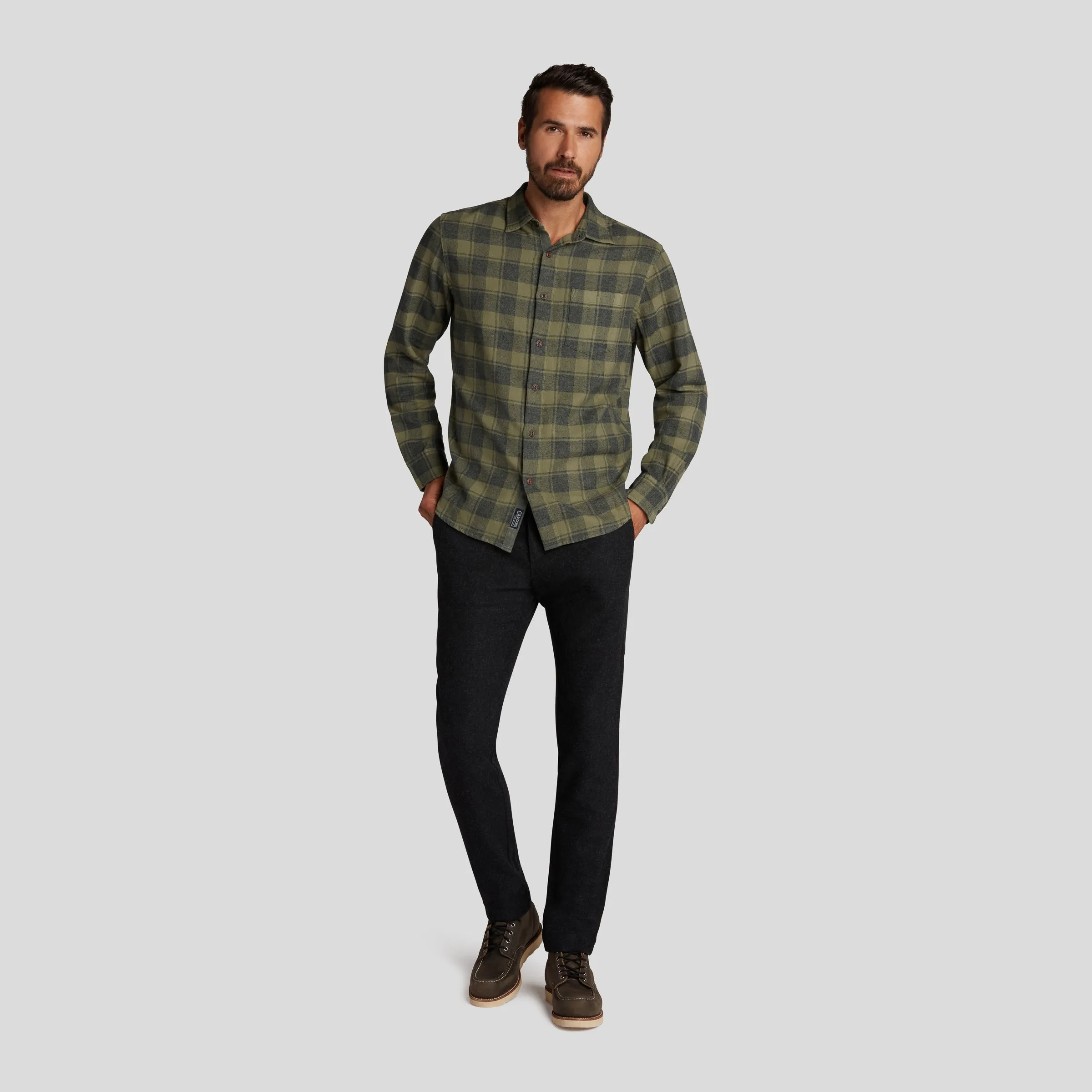 Jaspe Midweight Twill - Grape Leaf Plaid