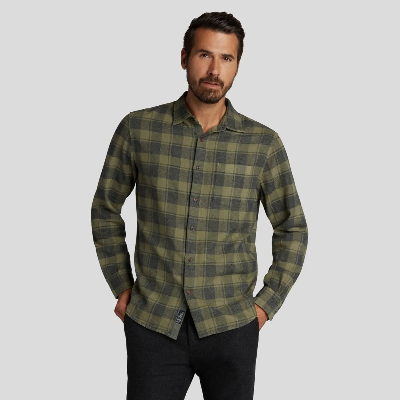 Jaspe Midweight Twill - Grape Leaf Plaid