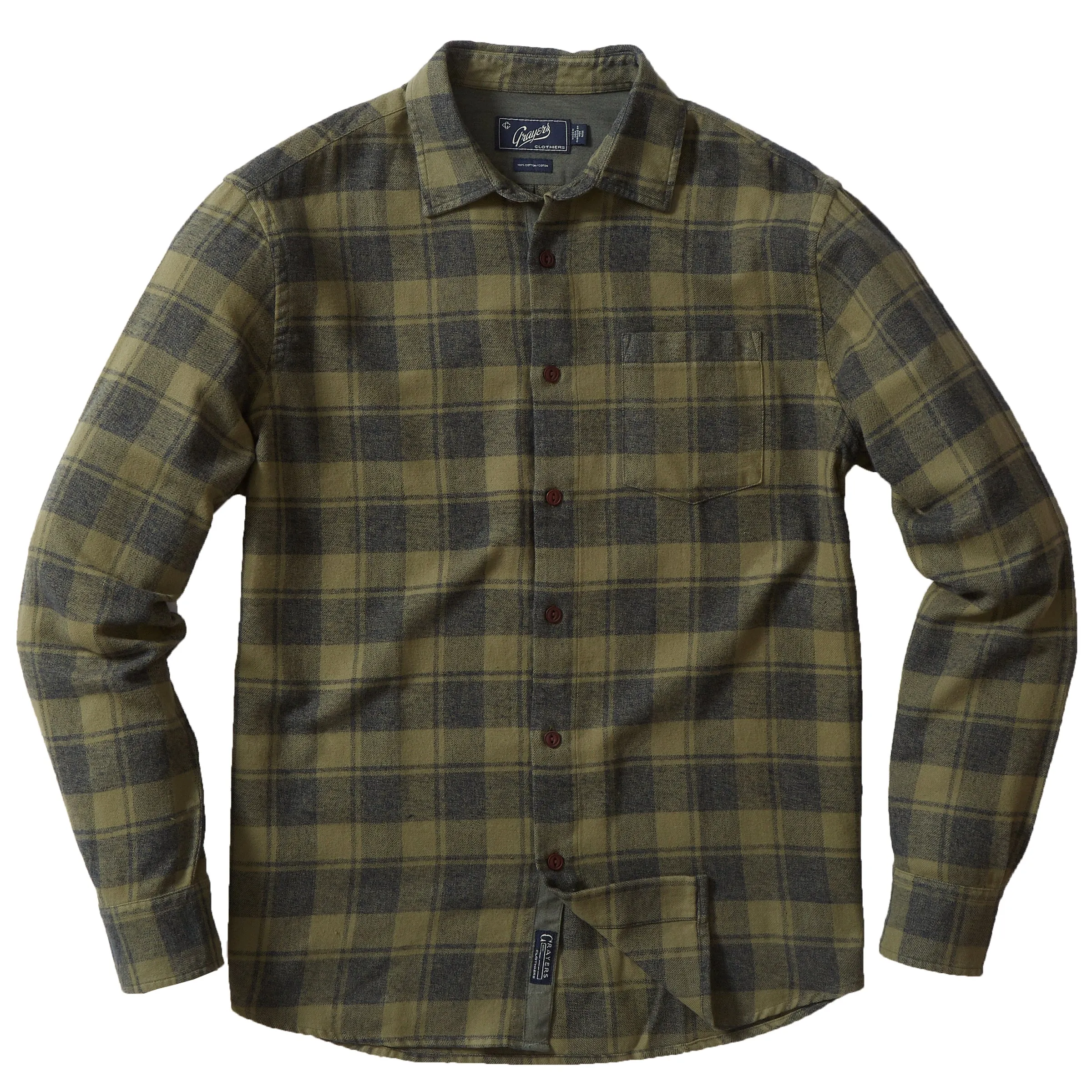 Jaspe Midweight Twill - Grape Leaf Plaid