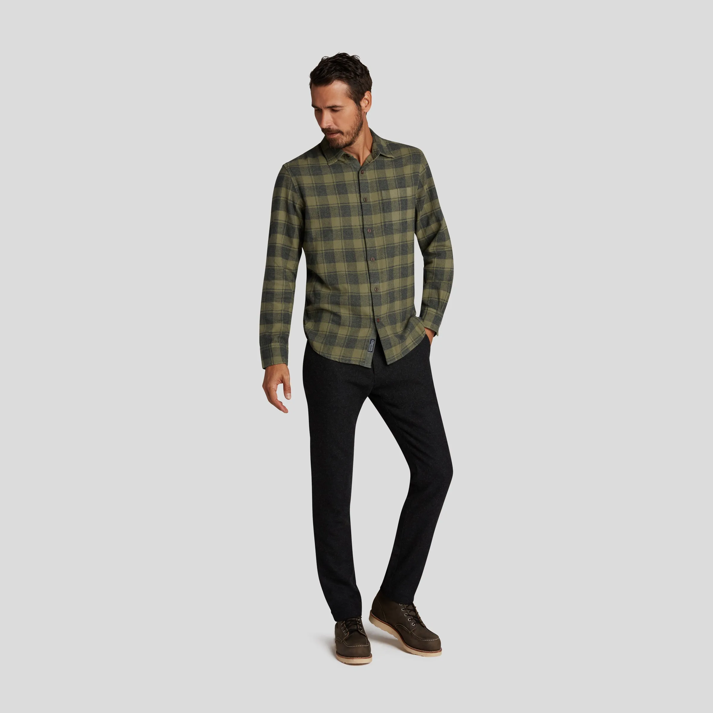 Jaspe Midweight Twill - Grape Leaf Plaid