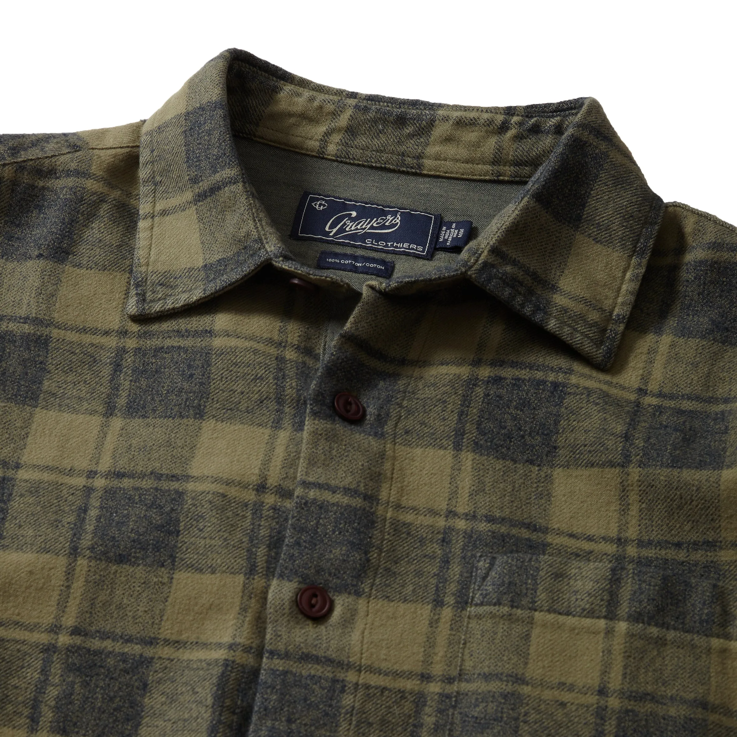 Jaspe Midweight Twill - Grape Leaf Plaid
