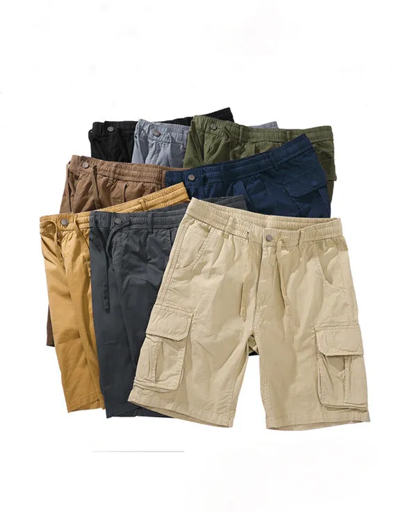 Men's Washed Pants Cargo Shorts