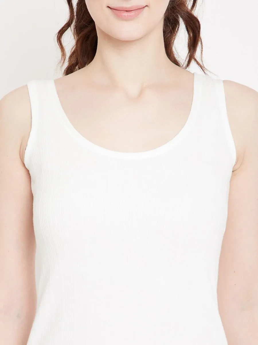 Neva Esancia Deep Scoop Neck Sleeveless Warmer/Thermal Upper for Women