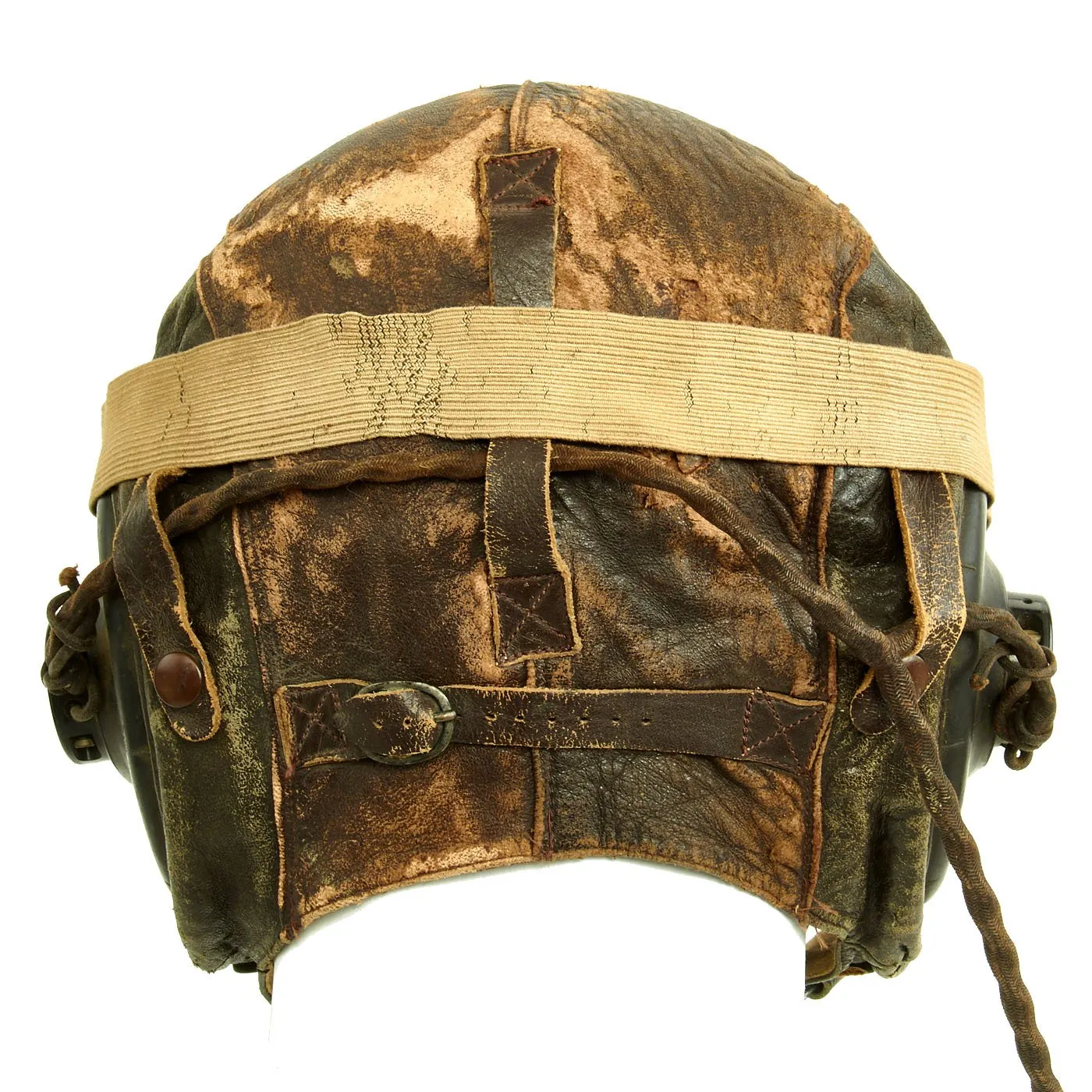 Original U.S. WWII Army Air Force Aviator Flight Helmet Set - AO Goggles, A-11 Helmet, Avionics