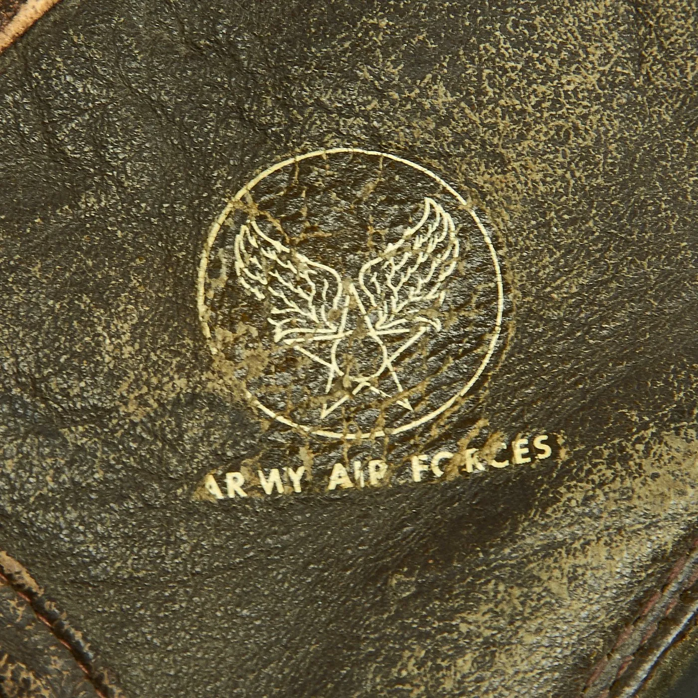 Original U.S. WWII Army Air Force Aviator Flight Helmet Set - AO Goggles, A-11 Helmet, Avionics