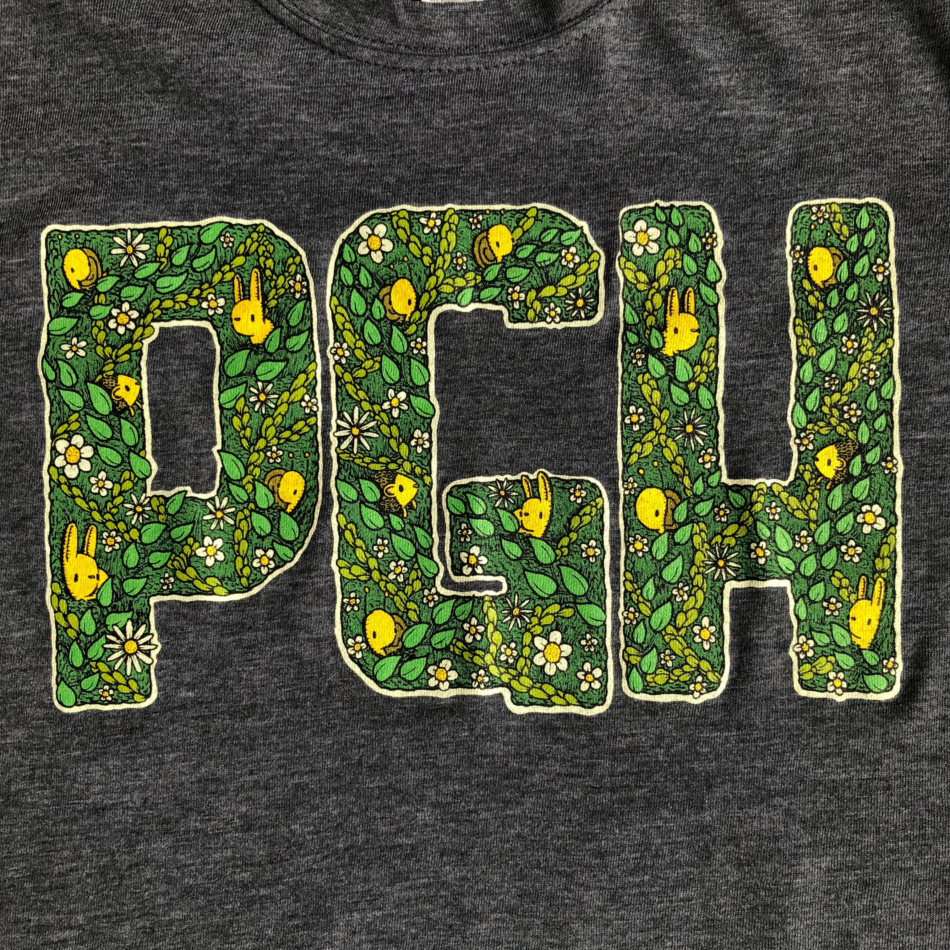 pgh leafy letters ladies t-shirt