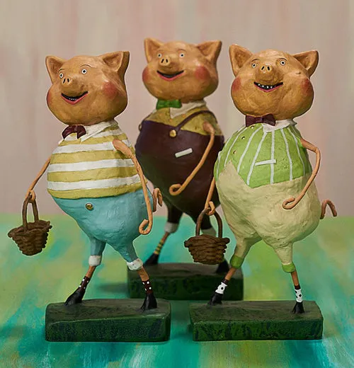 "Three Lil' Pigs" Figurine
