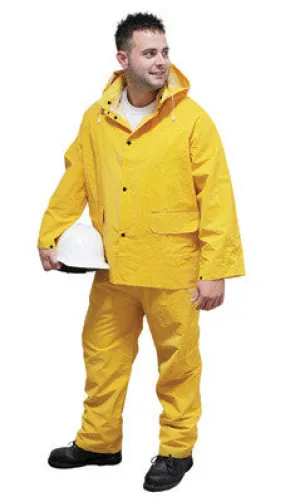 Radnor X-Large Yellow .35 mm Polyester And PVC 3 Piece Rain Suit