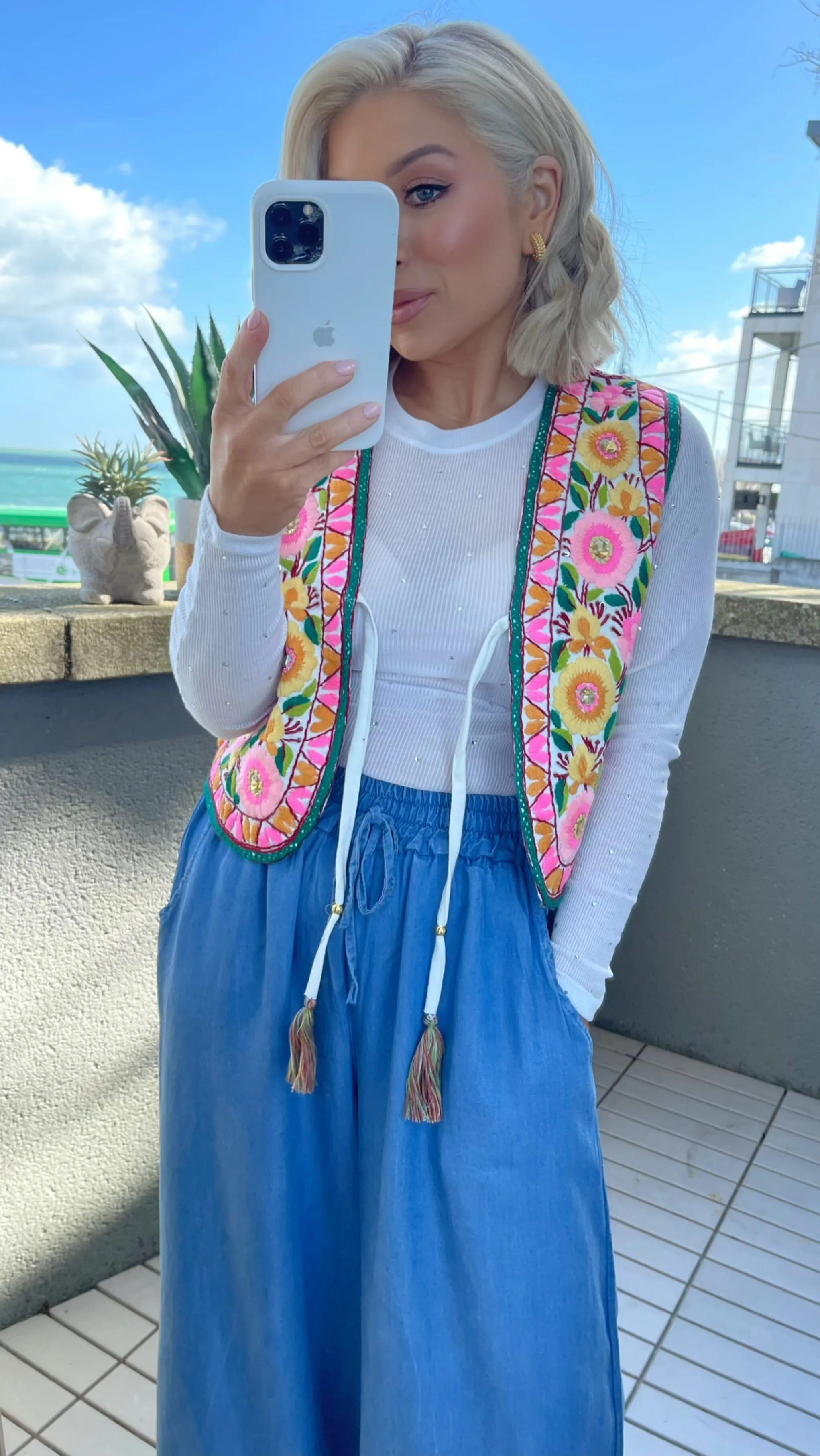 SOLEIL HAND EMBROIDERED GILET