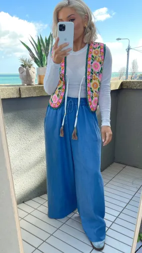 SOLEIL HAND EMBROIDERED GILET