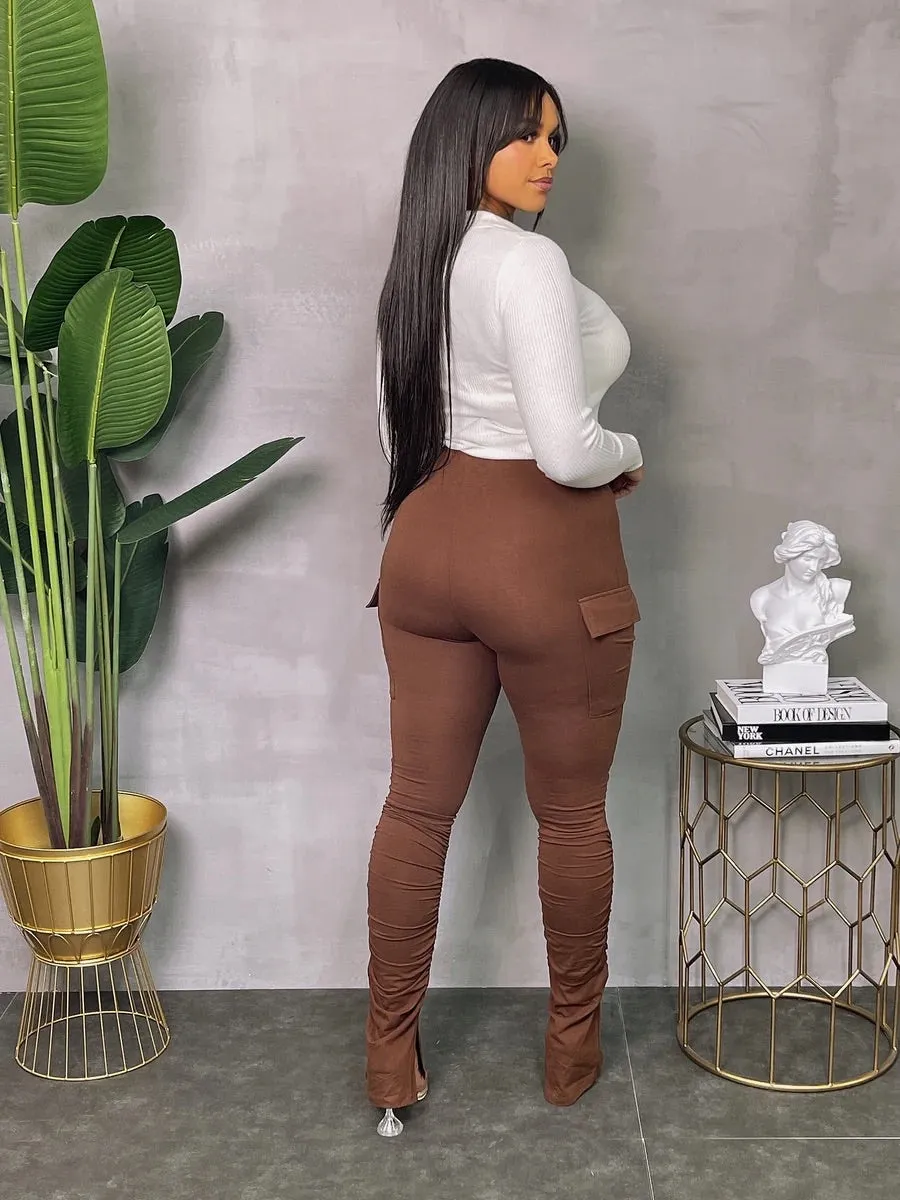 Stack me Brown cargo pants