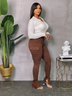 Stack me Brown cargo pants