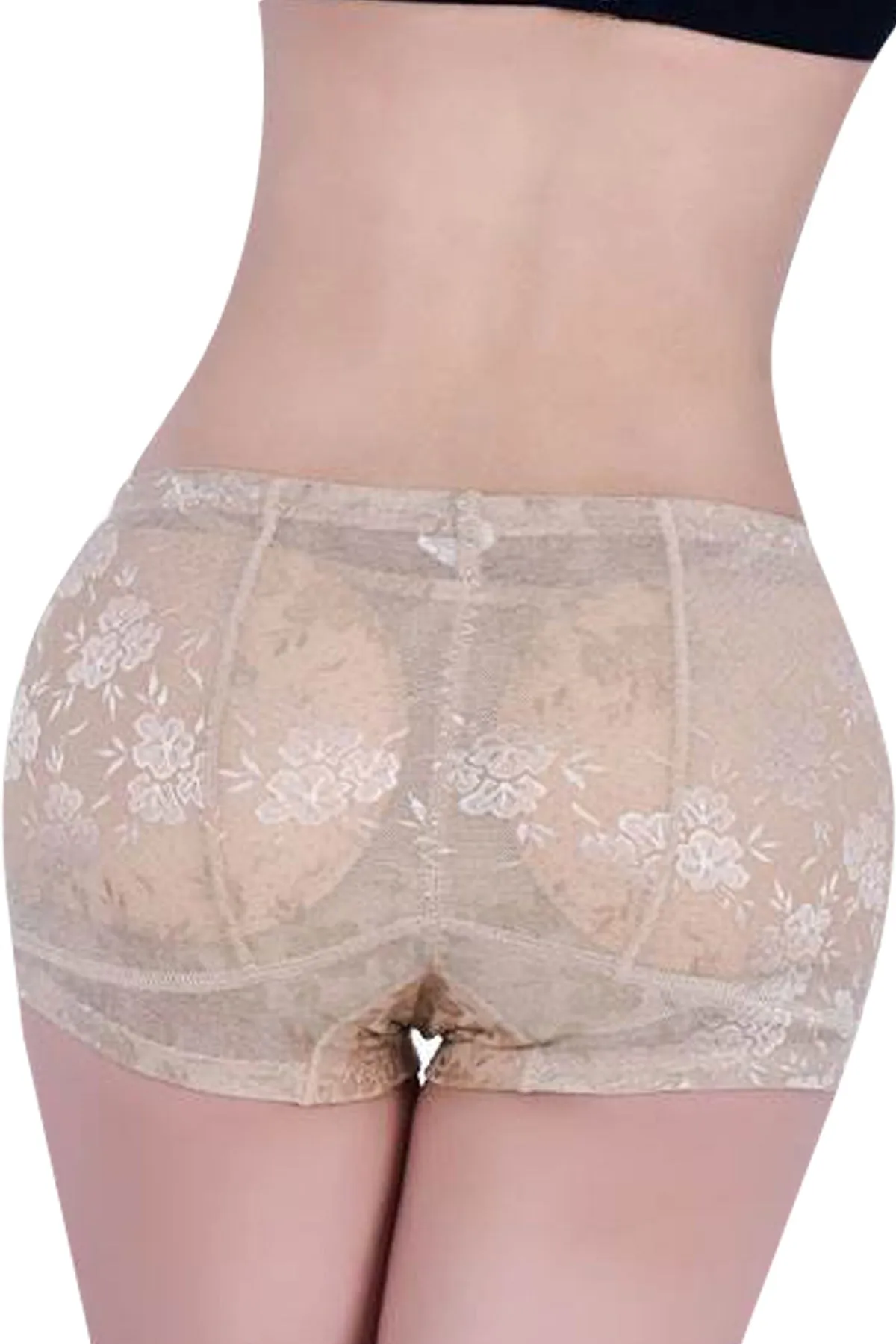 Underwear for Women with Floral Fake Buttock Hip Padded Design #33803