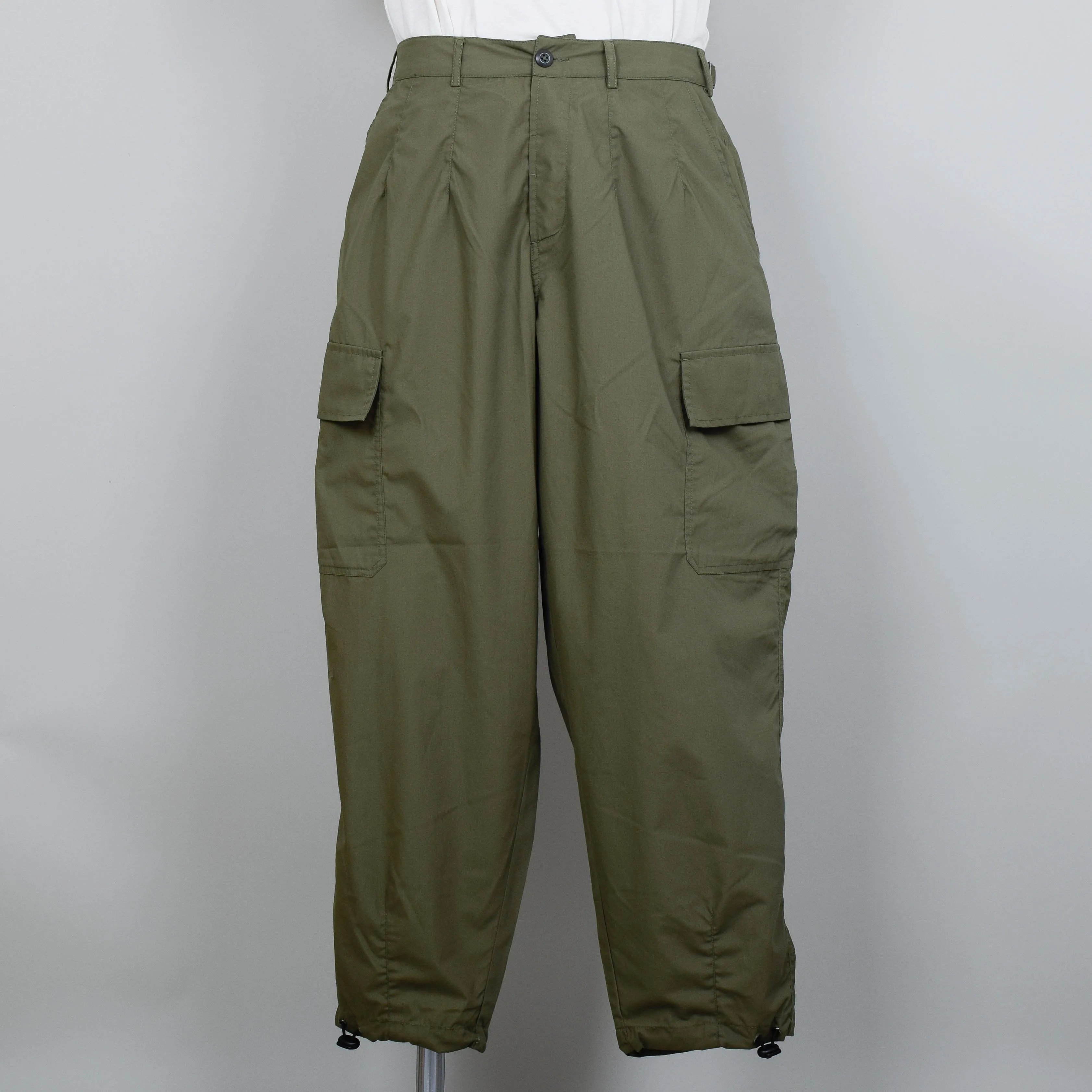 Universal Works Recycled Poly Tech Loose Cargo Pant - Olive