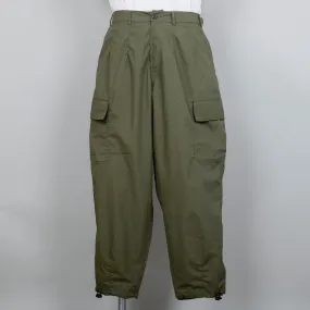 Universal Works Recycled Poly Tech Loose Cargo Pant - Olive