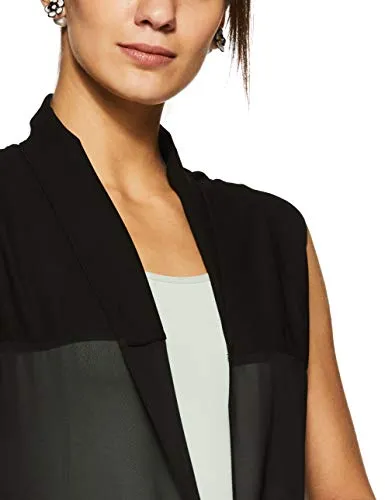 W for Woman Women's Cape Gilet (16AU32412-64805_Black_8)