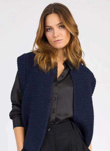 Wren Knit Gilet Navy