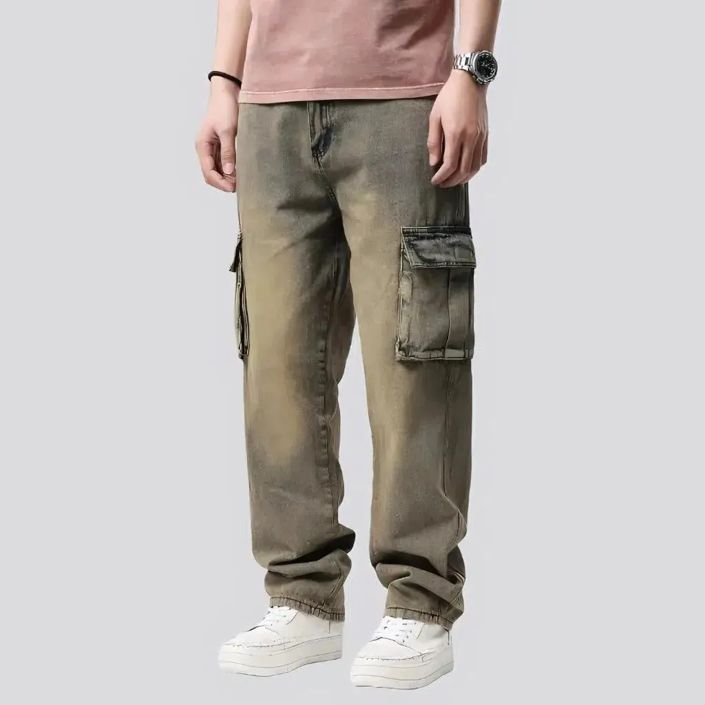 Yellow-cast men's y2k jeans