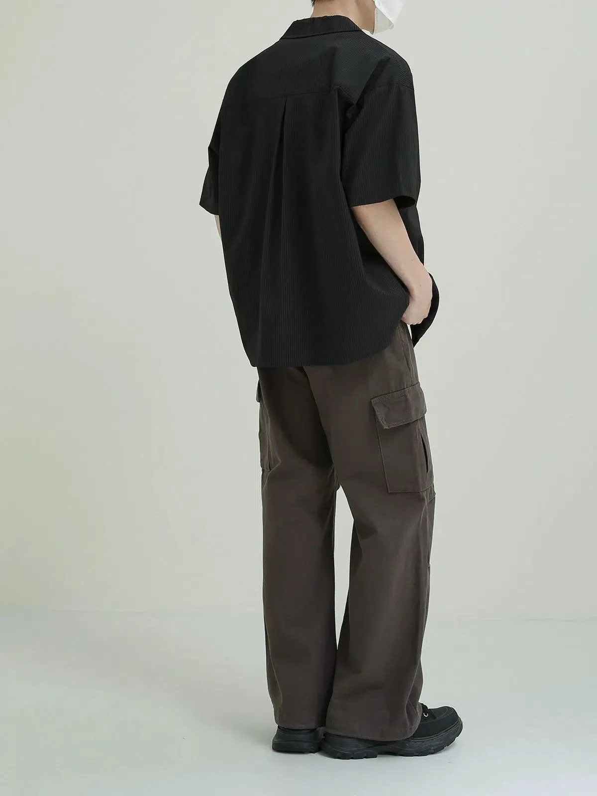Zhou Side Pocket Pleated Cargo Pants